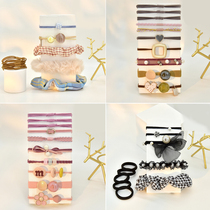 Set high-elastic durable Net red small rubber band tie hair rope holster simple headdress Mori head rope