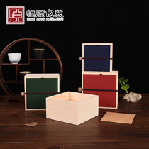 Universal Tea Packaging Box Square Collard Colla Colla Colla Brow Brow Gift Box Companion Gift Box Small Wooden Box Imprint Logo