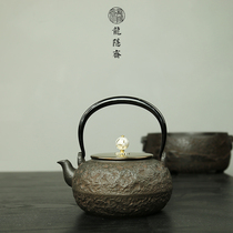 Taiwan Longyinzhai pottery pot pure hand-made teapot Kettle Kettle boiling teapot boiling kettle old rock clay pot