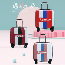 Exquisite childrens trolley case durable SUP Net red box cartoon universal wheel boarding case gift case suitcase