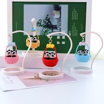 Sichuan tourist souvenir plastic cute hanging basket swing panda ornaments decoration features small gifts home furnishings