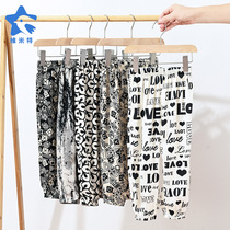 Childrens summer lightweight anti-mosquito pants boys bloomers girls tie pants casual pants long pants air conditioning pants tide