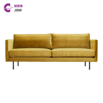 JSM modern minimalist photo studio shooting cafe model room yellow velvet sofa Villa apartment hotel sofa