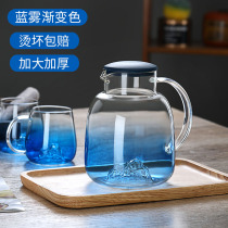 CLOUD STONE COLD WATER POT HOME GLASS HIGH TEMPERATURE RESISTANT NORDIC WIND CREATIVITY COOL WATER POT SUIT SUMMER FRIDGE DAY STYLE