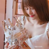 pinky22 shaking little red book handmade bouquet crystal bride wedding purple Rococo Baroque wind custom