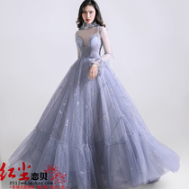  Location Mori department photo sling color yarn performance catwalk high-neck dress Photo travel wedding studio theme clothing