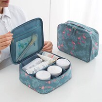 Soft girl cosmetic bag simple Korean portable small capacity multi-function washing girl heart cosmetics storage box