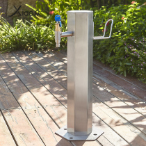Stainless steel outdoor column tap courtyard floor landscape decoration water pile area green watering water hydraulic