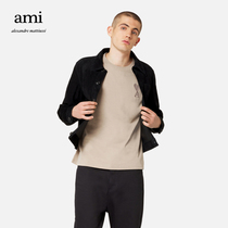 AMI 22 new Fall Winter Love Cotton solid colour casual simple round neck short sleeve T-shirt