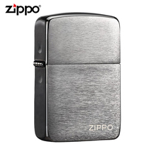 Original windproof zippo lighter 1941 replica black ice logo limited lettering men 24485
