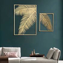 Nordic Genguan Living-room Home Metal Wall Decoration Pendant Modern Minima Light Lavish Wall Decoration Creative Iron Art Wall-mounted Decoration