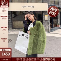 COCO LIMITED Vintage BV Crewneck Imported Tuscan Wool Fur Coat