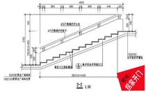 A green bamboo forest step part of the steps of a green space bamboo forest cad drawing