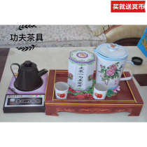 Paper ritual supplies paper products tea set kung fu tea ceremony tea cup teapot tea set factory direct sales
