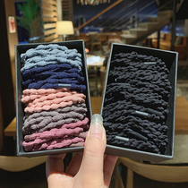  2021 new black head rope female ins Korean hair rope tie hair rubber band net red simple high elastic hair ring thick