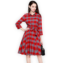 Plus size sexy ladyboy cross-dressing supplies new long-sleeved loose thin fashion womens big brother beginner dress