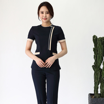 Spring and summer new spa beauty health beautician pedicure technician work clothes womens pants set Hospital nurse tooling