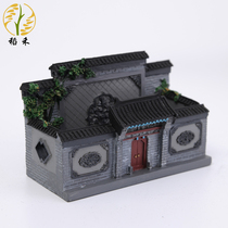  Chinese style characteristic building model crafts Office desktop decoration decoration business card box creative business gifts