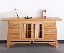 New Chinese style solid wood porch cabinet foyer cabinet side view platform against the wall narrow side cabinet Buddha table for table locker sideboard