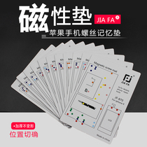 Suitable for Apple mobile phone screw memory pad iphone6s 7 X 8P memory stick magnetic work pad memory board