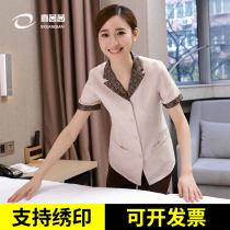 Cleaning work clothes short sleeve Hotel hotel floor property cleaner cleaning clothes summer clothes community aunt PA clothing