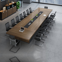 Office furniture large conference table long table simple modern office table and chair combination plate rectangular training table