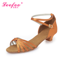 Latin dance shoes female children with children Soft bottom low heel dance shoes square dance Modendance Dancing Shoes L27