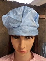 Pulsar electrostatic round cap dustproof work hat food head protective equipment for men and women basket white yellow powder