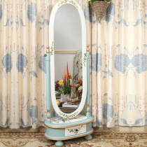 American dressing mirror living room floor mirror fitting mirror full-length mirror with storage American full body dressing mirror floor mirror