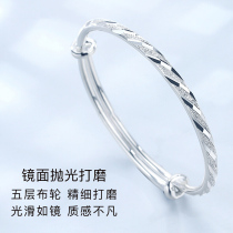 Silver bracelet ladies meteor shower bracelet 999 Silver Silver first jewelry couple Fashion young simple