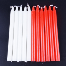 Emergency old-fashioned memorial ceremony for red and white candles party Buddha candles cylindrical wedding worship long pole burning lamp