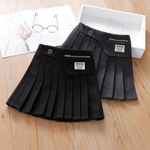 Girls half-body dress autumn winter hair Thickened Plexu Skirt Children Little Girl 2021 Winter New Ocean Qi Winter Skirts