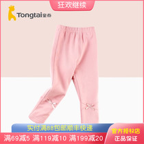 Tongtai 2020 autumn and winter New 1-4 years old male and female baby long plus velvet out casual trousers bottoming pants