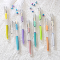 Jinshuo KS-910 straight type changing bag pen student use macaron color positive posture Posture 30 100 ink sac