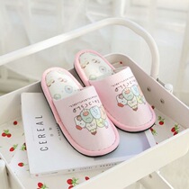 Japan Wall Corner Animal Wood Flooring Cute Cartoon Corner Bio Slippers Baotou Fish Mouth Non-slip Shoes Indoor Ladies
