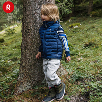 reima childrens boys and girls windproof down jacket vest jacket slim base to keep warm in autumn and winter