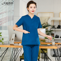 Surgical Clothes Washing clothes Operating room Doctors with short sleeves Split Suit Mens Surgical Clothes Beauty Salon Workwear