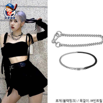 South Korea direct mail Beentrill metal hypoallergenic necklace European and American style lisa star with Cuban chain trend
