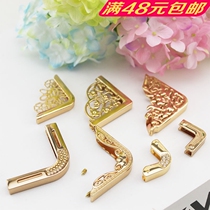 EA010 light gold gold coated corner bag corner quality alloy texture send screw DIY manufacturer direct