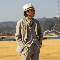 SOARIN Inron wind retro superior sense suit jacket male yuppie business is fitting in a British style little western suit