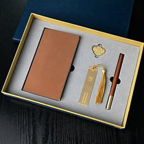 Enterprises and institutions employee benefits logo lettering Classical Chinese style copper bookmark wood bookmark Wooden pen Practical gift small souvenir Custom made