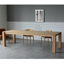  Nordic high-quality solid wood desk Modern minimalist conference table Training table workbench negotiation table long table desk