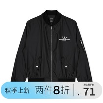 GXG mens black baseball uniform jacket jacket Male tide#GA121828E