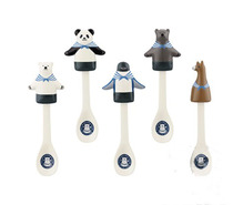 Clearance White Bear cafe Alpaca ceramic coffee spoon Dessert spoon Spoon Small spoon Ice cream spoon