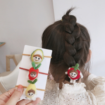 MOMSMADE Korean childrens hair ornaments cute felt cute cartoon leather band does not hurt the hair girl hair rope headband