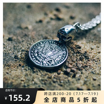 DABOMB National Tide American original Morgan SILVER coin coin Steel VINTAGE pendant COUPLE GIFT necklace for men and women