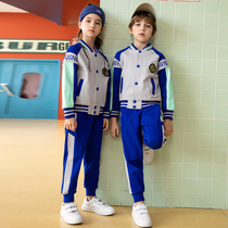 Elementary school uniforms spring and autumn suits childrens games class uniforms baseball uniforms kindergarten uniforms three-piece autumn style