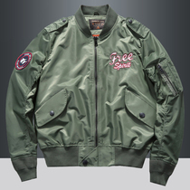 2021 Spring US Air Force ma1 Aviator Jacket Men Korean Baseball Clothes Thick Plus Size Floss Jacket Tide
