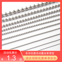 304 other new necklaces Necklace Curtain Chain Pendant Lantern Silver Color Ball Chain DIY Accessories Bag chain