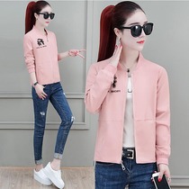 Macaron baseball jacket women 2020 new early spring clothing short spring and autumn foreign style ins tide two August